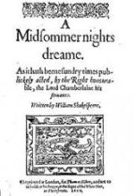 Title page of the play, from the first quarto