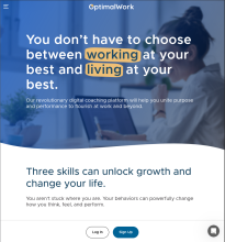 OptimalWork.com website home page