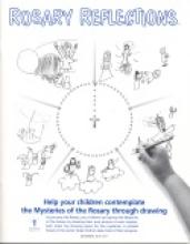 Book cover: 'Rosary Reflections: Help Your Children Contemplate the Mysteries of the Rosary through Drawing'