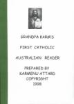 Book cover: 'Grandpa Karm's First Catholic Australian Reader'