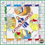 Book cover: 'Catholic-opoly'