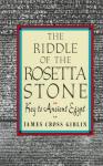 Book cover: The Riddle of the Rosetta Stone